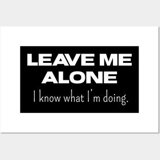 Leave Me Alone I know What I'm doing Posters and Art